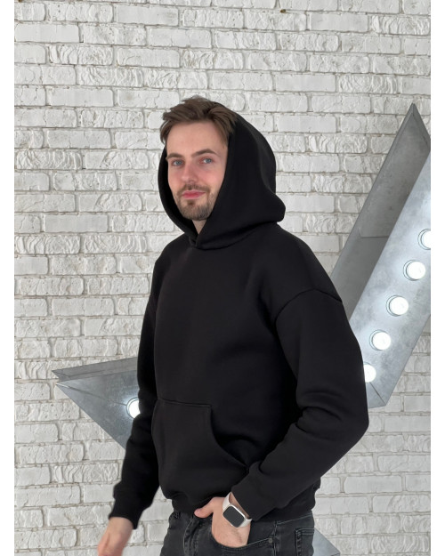 Худі чоловіче чорне