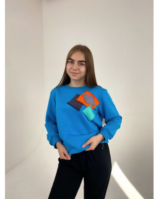 Реглан з нашивкою
